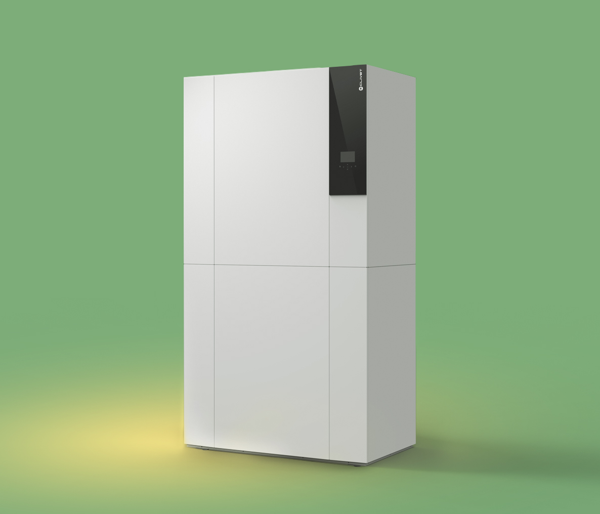 Bomba de calor integrada (all-in-one) que combina climatización, aire limpio y agua caliente en una única solución compacta y sin unidad exterior.